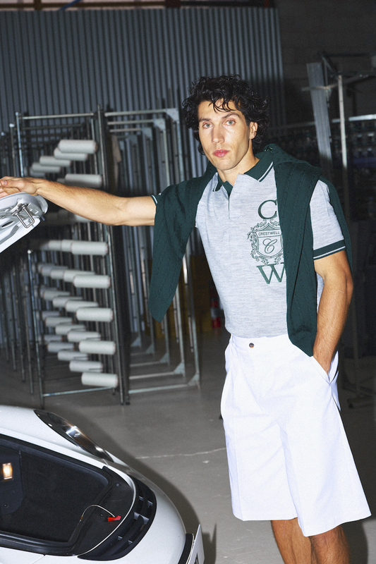 ESTATE POLO — GREY / GREEN