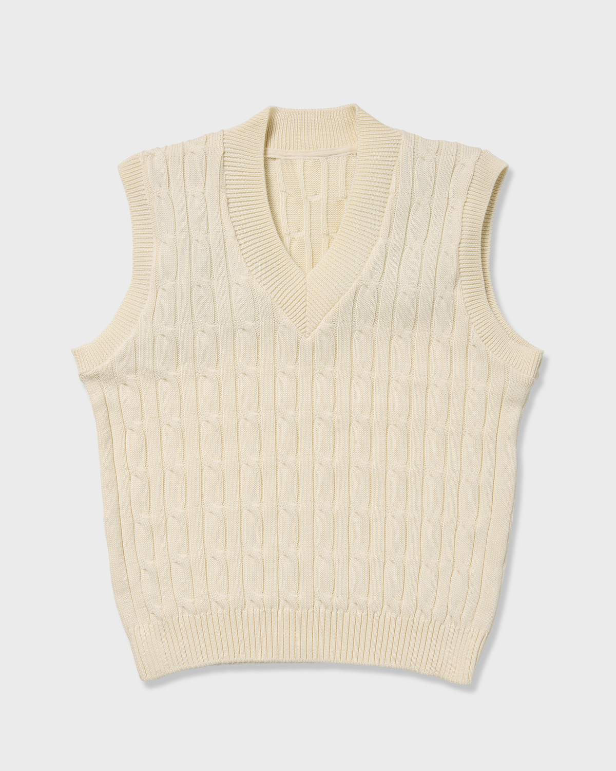 Women's Legacy Vest in cream, front view