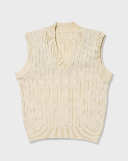 Women's Legacy Vest in cream, front view